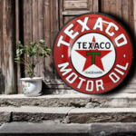 plaque émaillée texaco américaine