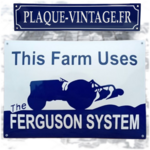 plaque émaillée ferguson system