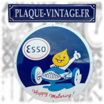 plaque émaillée esso happy motoring 50cm