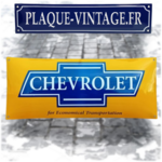 plaque émaillée logo Chevrolet automobiles