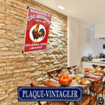 plaque émaillée brasserie du coq ardennais