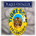 plaque émaillée bière tigrebock