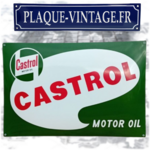 plaque émaillée castrol motor oil