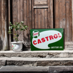 plaque émaillée huile castrol