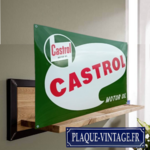 plaque émaillée Castrol logo rétro