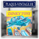 plaque émaillée publicitaire dinky toys