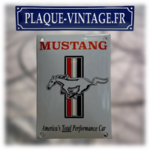 plaque émaillée ford mustang america