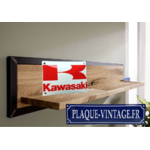 plaque émaillée kawasaki logo