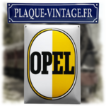 plaque émaillée logo opel