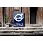 plaque émaillée publicitaire Volvo service