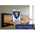 plaque émaillée Peugeot parking