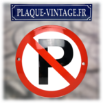 panneau émaillé parking interdit