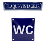 panneau émaillé wc