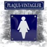 panneau émaillée pictogramme femme