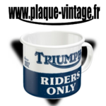 mug émaillé triumph motorcycle
