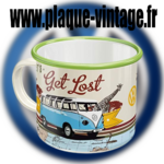 mug émaillé volkswagen combi let's get lost