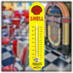 thermomètre émaillé Shelll