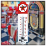 thermomètre émaillé Texaco