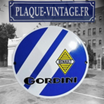 plaque émaillée gordini renault