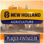 plaque new holland agricole émaillée