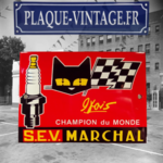 plaque émaillée bougies Marchal