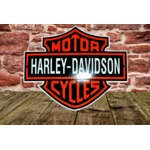 plaque émaillée blason harley davidson