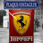 plaque émaillée Ferrari