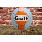 plaque émaillée Gulf racing oil