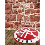 plaque émaillée logo yamaha 50cm