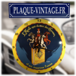 horloge murale émaillée huile Yacco