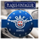 horloge murale émaillée DAF service