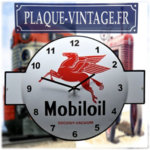 horloge émaillée Mobiloil pégase
