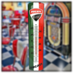 thermomètre émaillé ducati corse 65cm