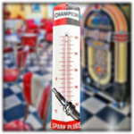 thermomètre émaillé bougies champion spark plugs