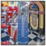 thermomètre émaillé pneus dunlop