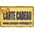 carte cadeau plaque vintage