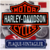 plaque émaillée logo Harley davidson motorcycles