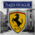 plaque émaillée logo ferrari blason