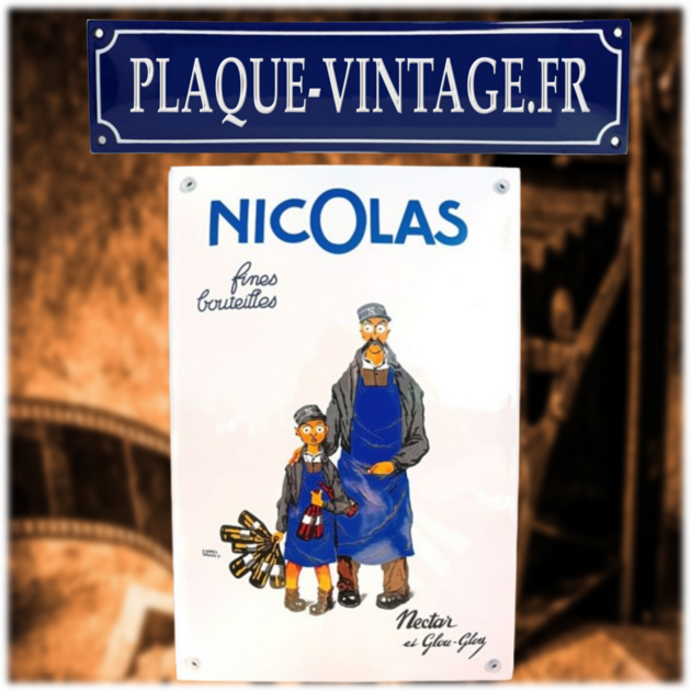 Plaque Métal Vintage Publicitaire 'Test De Vue' - Déco Cave à Vin