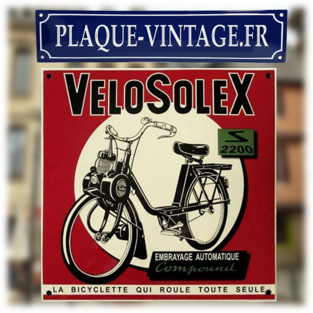 Plaque émaillée magnétique ronde SoleXine 15cm - Pièces détachées