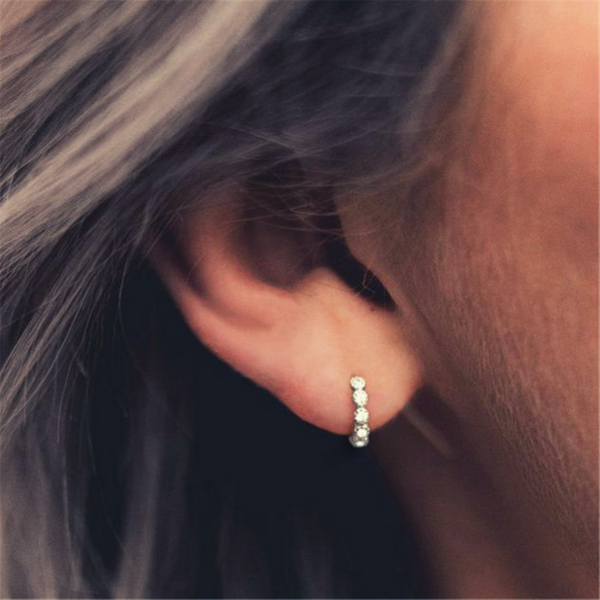 petites boucles doreilles argent zirconium bijoux femme petit prix la selection parisienne