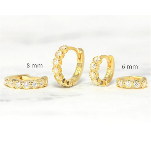 petites boucles doreilles goldzirconium bijoux femme petit prix la selection parisienne