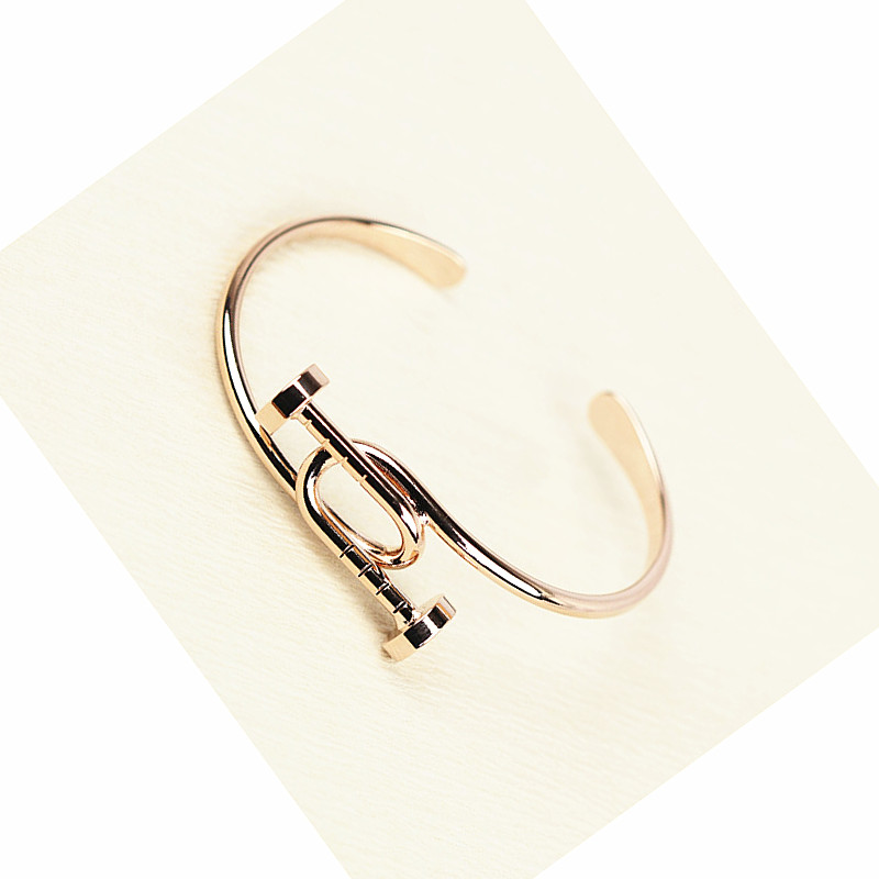 jonc bracelet ouvert or rose chic bijoux fantaisie femme petit prix 1