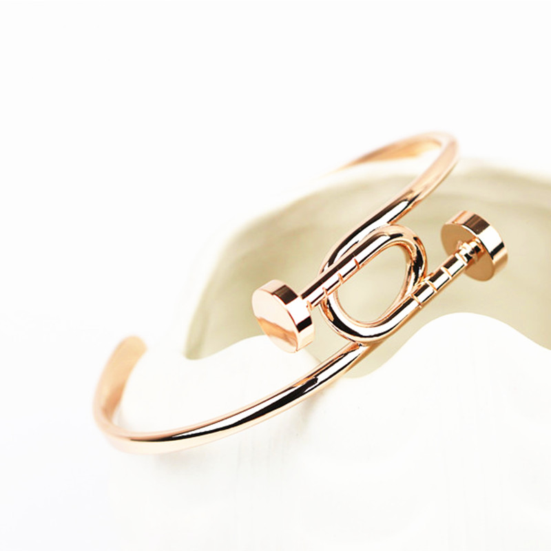 jonc bracelet ouvert or rose chic bijoux fantaisie femme petit prix 2