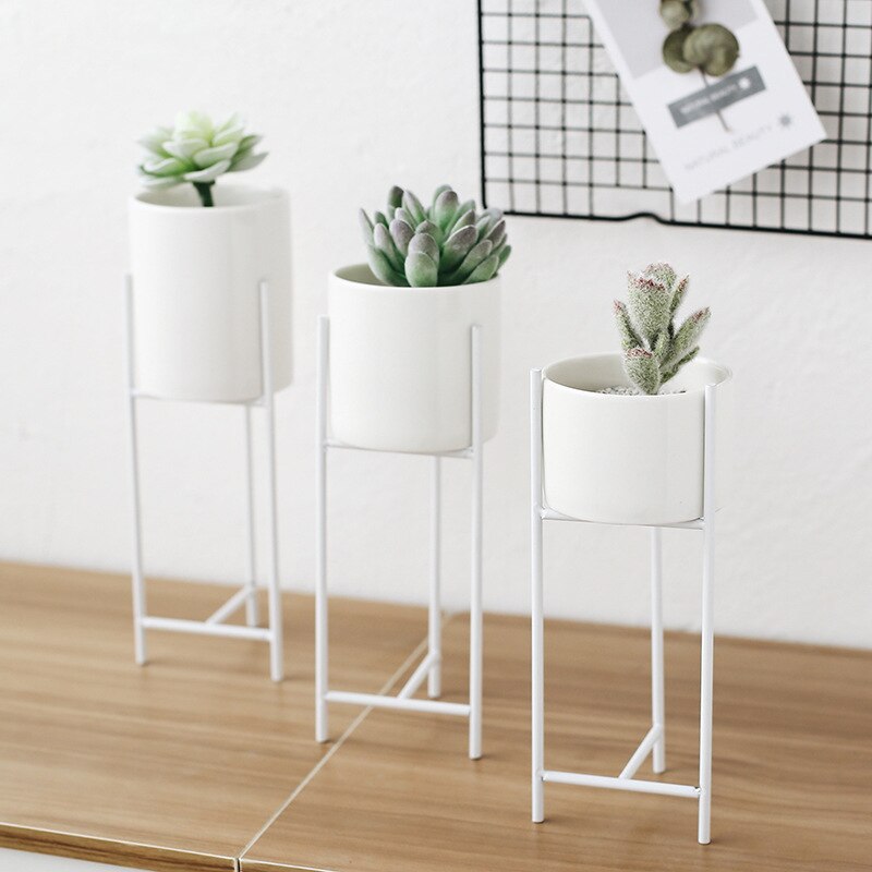 Vase-fleurs-en-fer-en-c-ramique-Pot-de-fleurs-artistique-nordique-Pot-de-fleurs-pour