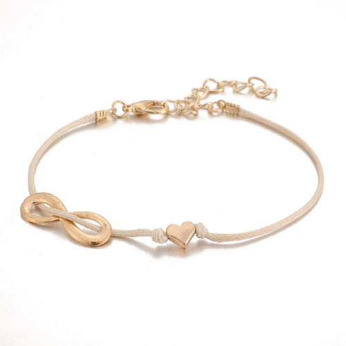ensemble bracelets fantaisie rose doré perle femme bijoux tendance en ligne pas chers 1
