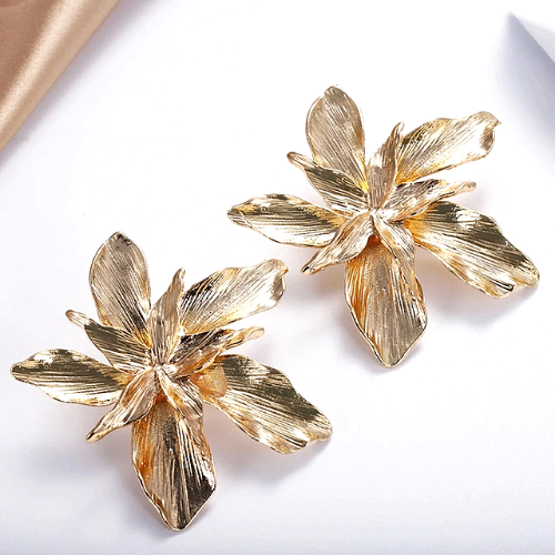 XENQITO 1 Paires Boucles D'oreilles Femme Fleur, Grosses