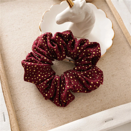 chouchou scrunchie imprimé accessoire cheveux tendance la selection parisienne 3