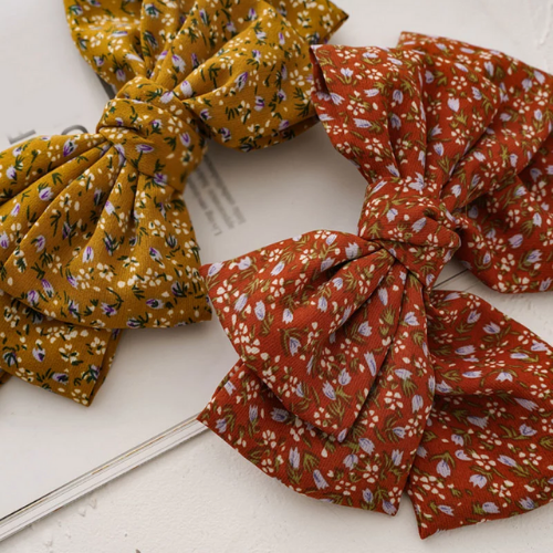 barrette noeud liberty accessoire cheveux tendance parisienne inspiration