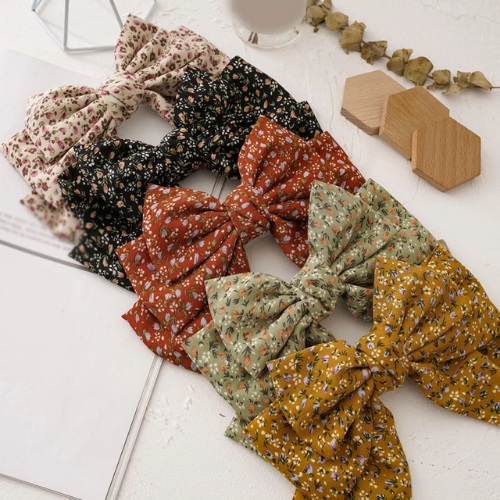 barrette noeud liberty accessoire cheveux tendance parisienne